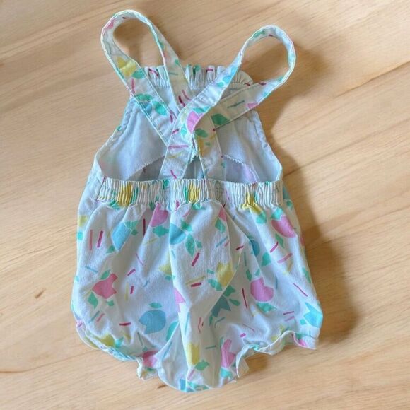 Vintage Health-Tex Pastel Abstract Hearts Bubble Romper - Picture 2 of 6
